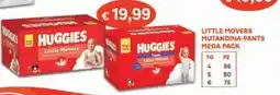 Ideal Bimbo Huggies Little Movers Mutandina-Pants offerta