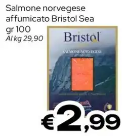 MAX Supermercati Salmone norvegese affumicato Bristol Sea offerta