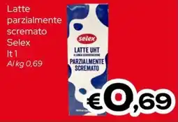 MAX Supermercati Latte parzialmente scremato Selex offerta