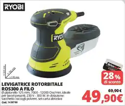 Brico Io Levigatrice rotorbitale RYOBI ROS300 a filo offerta