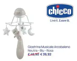 Ideal Bimbo Giostrina Musicale Arcobaleno chicco offerta