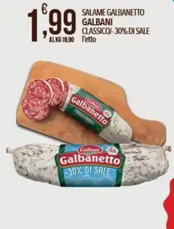 Iper Romagnolo Salame Galbanetto Galbani Classico offerta