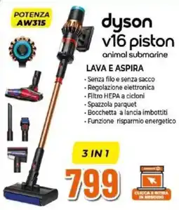 Expert Dyson v16 piston animal submarine offerta