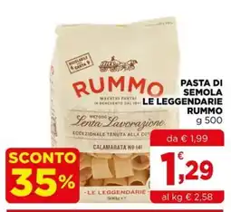 Gran mercato Pasta di semola le leggendarie rummo offerta