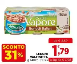 Gran mercato Legumi Valfrutta offerta