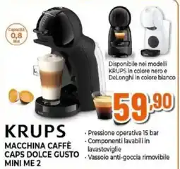 Expert Krups macchina caffè caps dolce gusto mini me 2 offerta