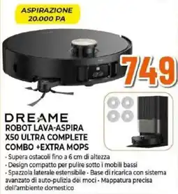 Expert Dreame robot lava-aspira x50 ultra complete combo +extra mops offerta