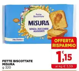 Gran mercato Fette biscottate Misura offerta