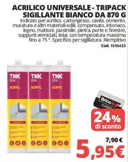 Brico Io Acrilico universale TKK Seal offerta