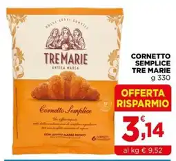 Gran mercato Cornetto semplice Tre Marie offerta
