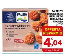 Gran mercato 14 spicy nuggets di merluzzo d'alaska frosta offerta