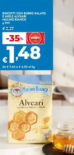 Bennet Biscotti con burro salato e miele alveari Mulino Bianco offerta