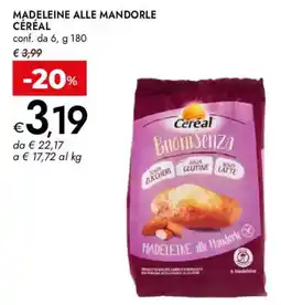 Bennet Madeleine alle Mandorle Céréal offerta