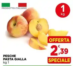 Gran mercato Pesche pasta gialla offerta