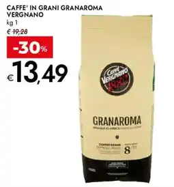 Bennet Caffè in grani Granaroma Vergnano offerta