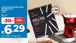 Bennet Caffè macinato per moka tradizionale Pellini offerta