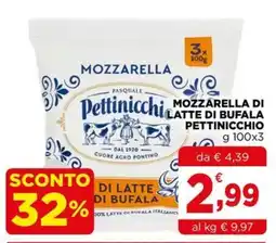 Gran mercato Mozzarella di latte di bufala Pettinicchio offerta