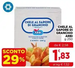 Gran mercato Chele al sapore di granchio Arbi offerta
