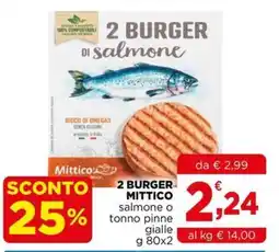 Gran mercato Burger di salmone Mittico offerta