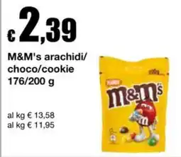 Sì con te Supermercati M&M's arachidi/choco/cookie offerta