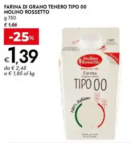Bennet Farina di grano tenero tipo 00 Molino Rossetto offerta