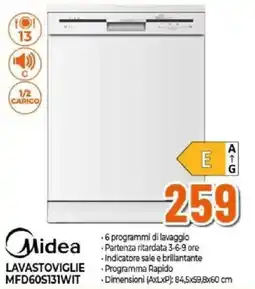 Expert Midea lavastoviglie MFD60S131WIT offerta