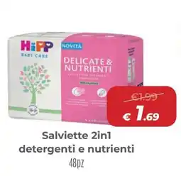 Ideal Bimbo HiPP Baby Care Salviette 2in1 detergenti e nutrienti offerta