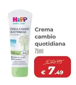 Ideal Bimbo HiPP Baby Care Crema cambio quotidiana offerta