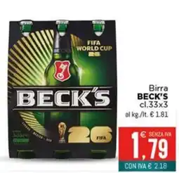 Altasfera Birra BECK'S offerta