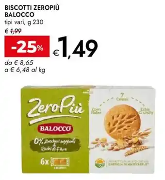 Biscotti ZeroPiù Balocco