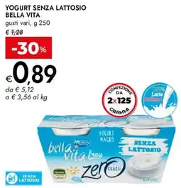Bennet Yogurt senza lattosio Bella Vita offerta