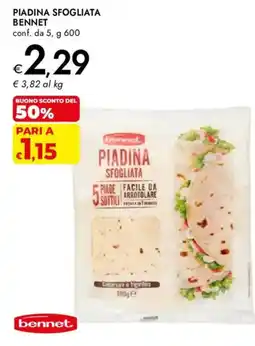 Bennet Piadina sfogliata Bennet offerta