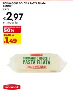 Bennet Formaggio dolce a pasta filata Bennet offerta