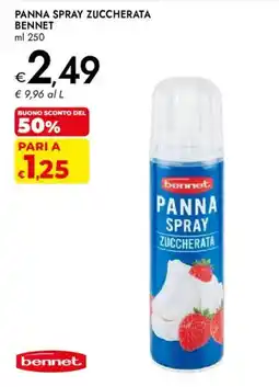 Bennet Panna spray zuccherata Bennet offerta