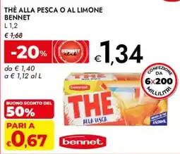 Bennet Thè alla pesca Bennet offerta