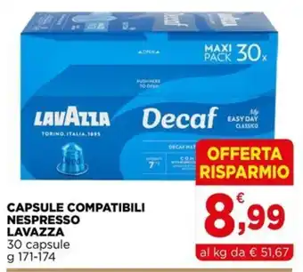 Capsule compatibili Nespresso Lavazza Decaf