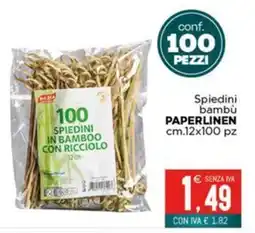Altasfera Spiedini bambù Paperlinen offerta