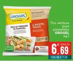 Altasfera Tris verdure stick pastellato OROGEL offerta