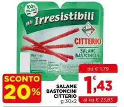 Gran mercato Salame bastoncini Citterio offerta