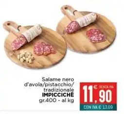 Altasfera Salame nero d'avola/pistacchio/tradizionale Impiccichè offerta
