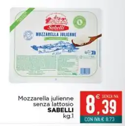 Altasfera Mozzarella julienne senza lattosio Sabelli offerta