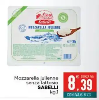 Altasfera Mozzarella julienne senza lattosio Sabelli offerta