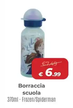 Ideal Bimbo Borraccia scuola Frozen/Spiderman offerta
