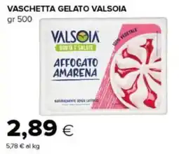 Oasi Vaschetta gelato Valsoia affogato amarena offerta