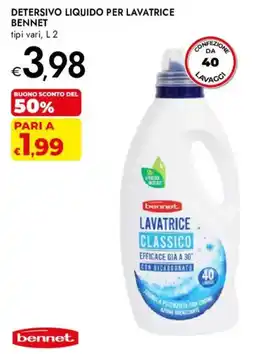 Bennet Detersivo liquido per lavatrice Bennet offerta