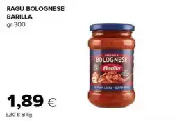 Oasi Ragù bolognese Barilla offerta