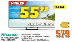 Expert Hisense TV MINILED ULED 55" offerta