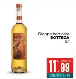 Altasfera Grappa barricata BOTTEGA offerta