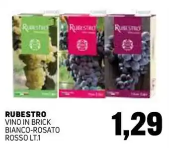Rubestro vino in brick