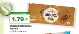 Oasi Crackers integrali Misura offerta